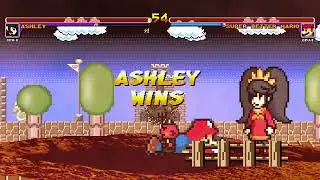[Mugen GAME] Ashley VS Super Better Mario