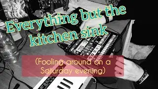 Having lots of fun with @KorgOfficial ER-1 mk II Electribe and a dirty hoodie *Yamaha Reface CS*