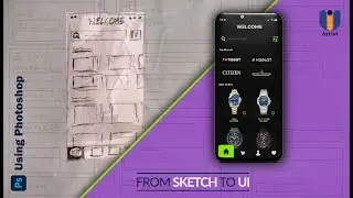 How to Design a Mobile Watch App UI Home Page | App UI Design | Watch App UI Design