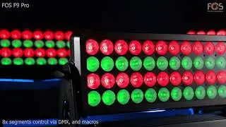 FOS F9 Pro | Weather proof RGBW LED washer, with segment control
