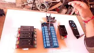 How to cantrol 16 relay module with the help of Arduino and IR sennser and remote