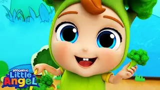 My Favorite Vegetable | Little Angel Color Songs & Nursery Rhymes | Learn Colors & Shapes