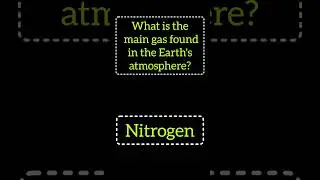 What is the main gas found in the Earth's atmosphere?#gkwithprima #gk