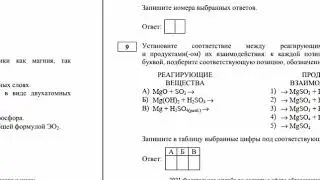 ДЕМО ОГЭ химия 2021