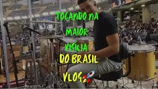 Tocando BATERIA na maior VIGÍLIA do BRASIL 🇧🇷🔥#vigiliaadbras #drumcover #musica #gospel #explore