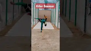 Killer bouncer 😭😭 Hit the head of batsman 