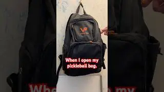 What it feels like when I open my pickleball bag. #pickleball
