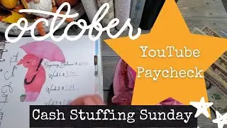 Cash Stuffing Sunday • My FIRST YouTube Paycheck