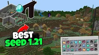 Best Seed Minecraft Bedrock 1.21! | Diamonds + Ancient City Near Spawn 💎🏰 | Bedrock & Pocket Edition
