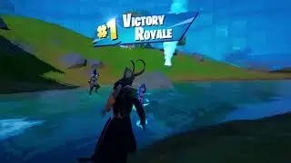 1st Fortnite video I WON AS A LOKI SKIN
