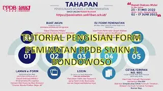 Tutorial Form Peminatan SMKN 1 Bondowoso PPDB Tahun 2022