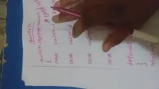 switch case of C language in telugu