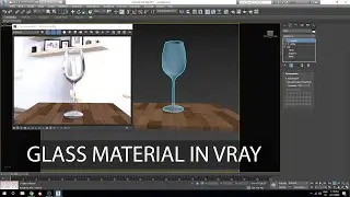 How to make a glass material in 3ds max vray render setting
