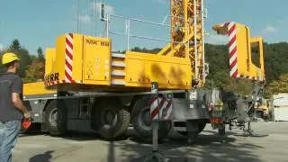 Liebherr MK установка дополнительного противовеса.