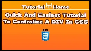 A quick way to centralize DIV in CSS