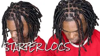 Faux Locs For Men Tutorial | Starter Locs, No Crochet, No Glue