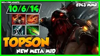 TOPSON Pudge Mid - Insane Ethereal Build - Dota 2 Pro Moments