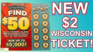 Newest $2 Wisconsin Scratch Ticket! Find $50 🔎💲Wisconsin Lottery Scratch Offs!!