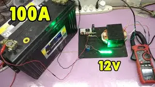Fonte 12v Caseira teste na bateria