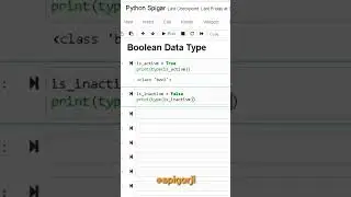 Boolean Data Type.... 