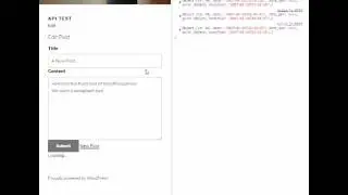 Post from WordPress Front End Vuejs