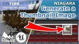 Unreal Engine: NIAGARA - Generate a thumbnail Image [TIPS : Requested tutorials]