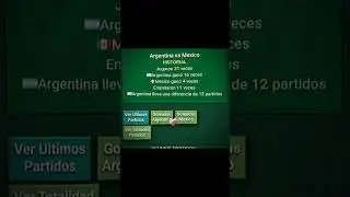 Argentina 🇦🇷 vs México 🇲🇽 
