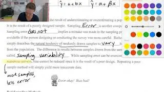 3.11B Sampling, Error and Bias