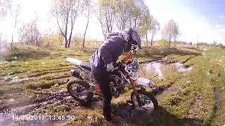 Покатушки на питбайках #2 На VIRUS F3 и с kayo krz 140 2017