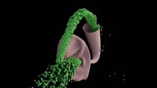 Particle Simulation #53 : Move Like Fluid Simulation