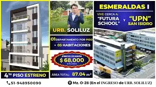 😊𝑷𝒓𝒆𝒄𝒊𝒐𝒔𝒐, 𝒎𝒐𝒅𝒆𝒓𝒏𝒐, 𝐄𝐒𝐓𝐑𝐄𝐍𝐎🔴 𝟰𝘁𝗼 𝐏𝐈𝐒𝐎👉📌𝐔𝐑𝐁. 𝐒𝐎𝐋𝐈𝐋𝐔𝐙😊𝐀́𝐑𝐄𝐀: 📐 𝟴𝟳.𝟬𝟰 𝐦² a 💸𝐔𝐒$ 𝟲𝟴,𝟬𝟬𝟬 dólares😱.