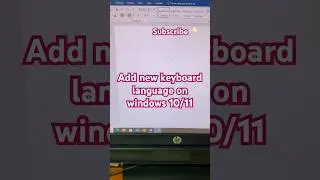 How to add new language on windows 10/11| How to add keyboard language in windows 10/11