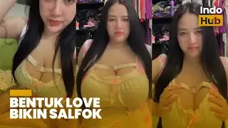 Kimberliansi Berlian Ochi Tampil Manis dengan Outfit Motif Love Warna Putih