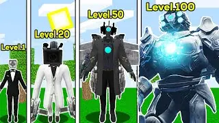 TİTAN FUTURİSTİC KAMERA ADAM SEVİYELERİ 😱 - Minecraft