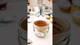 DIY butterfly in a jar 