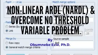 EViews: Nonlinear ARDL (NARDL) & Overcome No Threshold Variable Problem (Estimation& Interpretation)