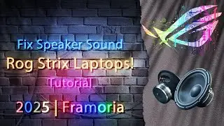How to fix Asus ROG STRIX G16 Laptops Speakers | Speakers Not Working?!!