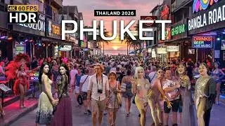 🇹🇭 4K HDR | Night Walk Phuket Patong - Bangla Road 🔥 The most fun and vibrant city in the world