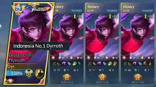 HOW TO PLAY SOLO RANK DYRROTH? (BEST BUILD AND EMBLEM DYRROTH 2023)