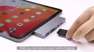 Hagibis USB C HUB TYPE C to HDMI compatible Adapter 3 5mm Audio PD Charging USB 3 0 Port Converter