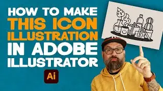How to make this icon illustration in Adobe Illustrator