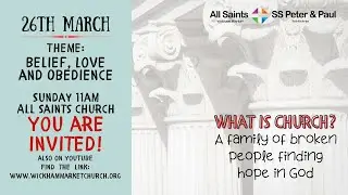 Sunday Live @ All Saints Church 26th March 11am