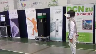 3. Finala C.N. de scrimă copii 2016 - Petru SURCEL vs. Vlad ROȘU - 10 - 7