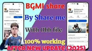How To Share Bgmi After New Update 2025 | BGMI+OBB Folder Share Kaise Kare 
