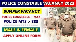 Police Constable Online Apply 2023 | All States Boys Girls | 10th Pass | Bumper Vacancy Delhi Police