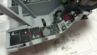 🔥Pro Built Italeri 1/12 IT2990 F-16 Cockpit Part 6🔥