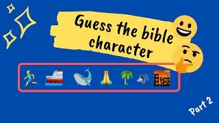 Emoji bible quiz 😀 Guess the bible character emoji quiz. Part 2