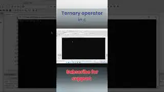 ternary operator in c | c language | 