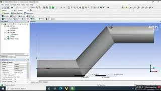 Simple elbow design in Ansys by using Sweep