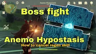 Genshin Impact Boss Fight Anemo Hypostasis| How to cancel the regen skill